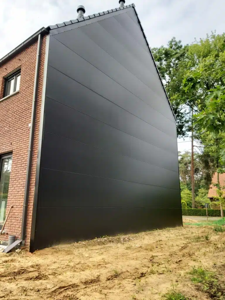 Wandplaten zijgevel