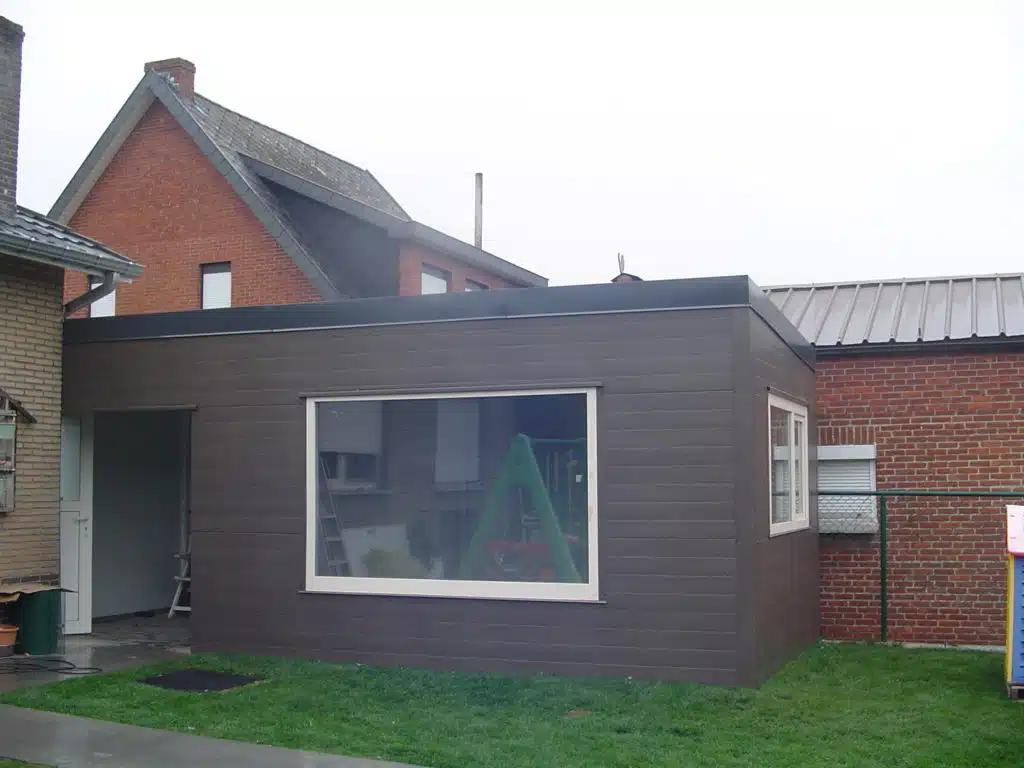 Bijzet tuinhuis met ramen en dubbele deur