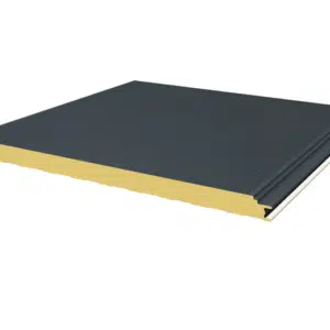 Geïsoleerde wandplaat 100 mm isolatie - Microrib